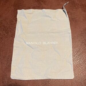 Manolo‎ Blahnik Dust Bag Pouch Shoe Storage Luxury Designer